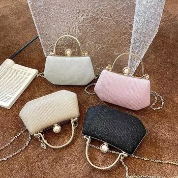 Сумка Niche, женская сумка, летняя сумка через плечо с цепочкой, уникальная ручная золотая сумка золотой