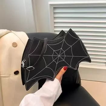 Сумка новая европейская и американская мода креативная пародия веселье Хэллоуин личность летучая мышь девушка прилив pu сумка-мессенджер