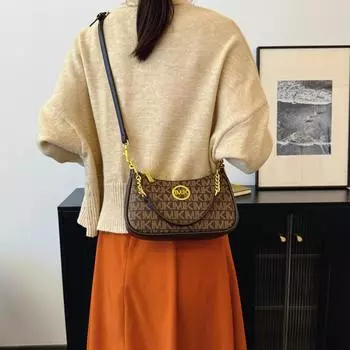 Сумка Новая мода ретро принтованная одно плечо женская сумка подмышкой премиум универсальная повседневная сумка-мессенджер