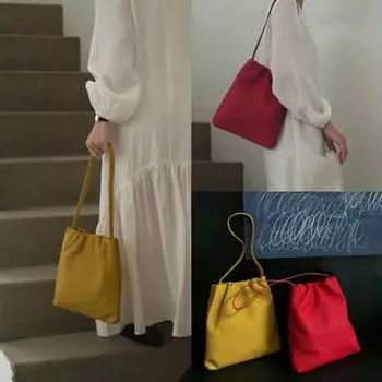 Сумка-облако Niche Head Layer Leather Fold Cloud Bag Retro Blessing Bag Single Shoulder Подмышка Commuting Simple Womens Bag