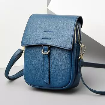 Сумка Oblique Span для мобильных телефонов женская многофункциональная мини-сумка женская вертикальная двухслойная кожаная сумка для мобильного телефона хаки