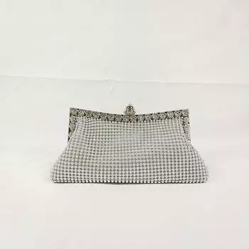 Сумка Oblique Span Сумка для ужина Celebrity Вечерняя сумка из алюминиевого листа Классическая банкетная сумка-клатч Сумка-мессенджер Spot чёрный