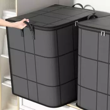 Сумка-органайзер для хранения одежды с ручкой, большой вместимости, застежка-молния, дорожная сумка для хранения вещей S