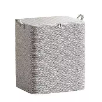 Сумка-органайзер для хранения вещей из ткани большой вместимости 220 л для одеял и одежды с застежкой-молнией для повседневного использования