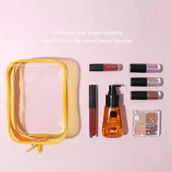 Сумка-органайзер для путешествий Прозрачная косметичка Косметички для хранения Косметичка для туалетных принадлежностей Косметички розовый