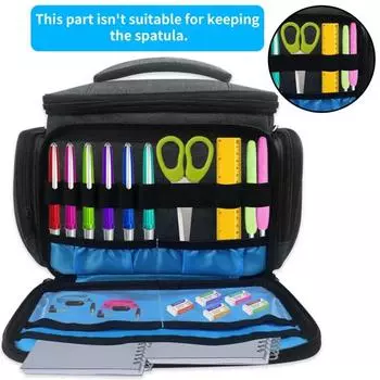 Сумка-органайзер для учителя, многокарманная, вместительная, сумка для инструментов, ударопрочная, защитная, бытовая, термопрессовая, сумка для хранения S