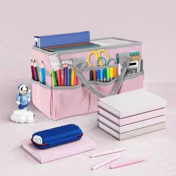 Сумка-органайзер Yousheng для художественного шитья с карманами, усиленная ручка, многоцелевая сумка для хранения швейных инструментов