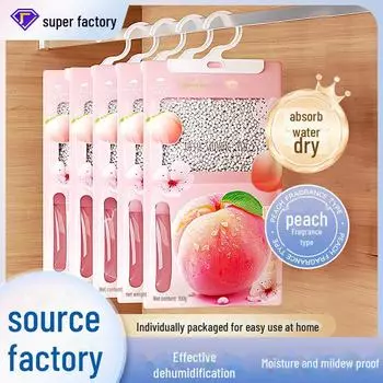 Сумка-осушитель воздуха с ароматом персика, пригодная для вторичной переработки, для шкафов в общежитиях и дома 1 piece