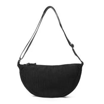 Сумка-пельмень из вельвета, женская сумка через плечо, новая сумка на одно плечо, женская сумка через плечо, универсальная маленькая тканевая сумка, подходящая