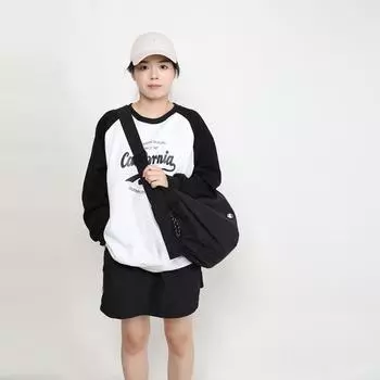 Сумка-пельмени из нейлоновой ткани для мужчин и женщин, большая вместимость, сумка через плечо, широкополосная сумка через плечо, сумка для фитнеса чёрный