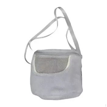 Сумка-переноска для хомяка, переносная, теплая, для маленьких домашних животных, для путешествий, морская свинка для ежа серый