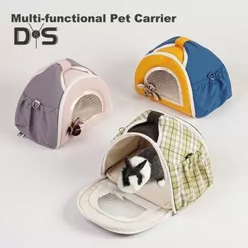 Сумка-переноска для хомяков с цветными блоками, легкая дорожная сумка для домашних животных, вентилируемая сумка-слинг для хомяков, морских кроликов, ежей армия зеленый