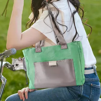 Сумка-переноска для кошек с открытой головой, милая сумка на плечо для домашних животных, сумка для переноски кошек и маленьких собак, щенков