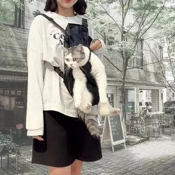 Сумка-переноска для кошек Сумка-переноска для собак Переноска для собак Сетчатая дышащая сумка-рюкзак, корейский шампунь для домашних животных