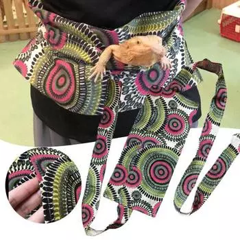 Сумка-переноска для рептилий, длинный плечевой ремень, предотвращает падение, портативная сумка-слинг для рептилий, бородатая