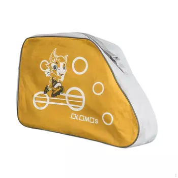 Сумка-переноска для роликовых коньков с регулируемым плечевым ремнем для детей жёлтый