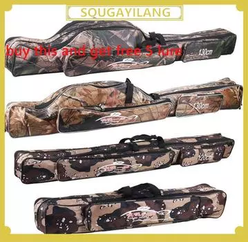 Сумка-переноска для удочки на открытом воздухе, многофункциональная водонепроницаемая сумка большой емкости, органайзер для рыболовных снастей