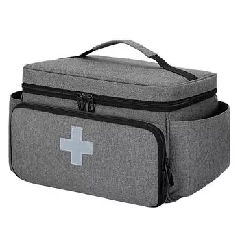 Сумка первой помощи, пустые сумки для экстренной помощи, медицинские сумки с несколькими карманами для школы, дома, офиса, автомобиля, путешествий, пеших прогулок