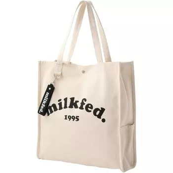 Сумка PIPING SQUARE TOTE COOPER LOGO 103212053011 Белая [Milkfed] Женская