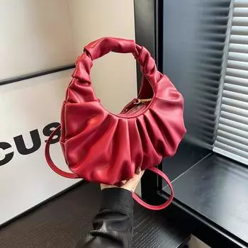 Сумка-плиссе Cloud, женская сумка через плечо, текстурная сумка через плечо Tide серебряный