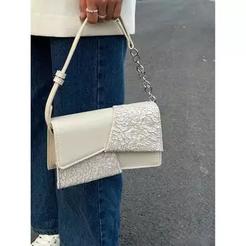 Сумка-подмышка с индивидуальным дизайном, женская, новая, комбинированная, для поездок на работу, на одно плечо, через плечо, маленькая, модная сумка (20cm<Max Length<30cm)