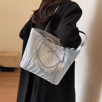 Сумка подмышки Женская кожаная сумка Большая вместительная сумка через плечо Сумка через плечо чёрный