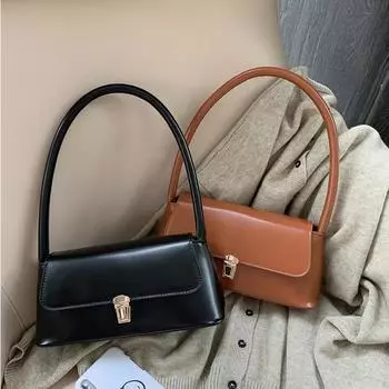 Сумка подмышки, женская сумка, 2024, французская нишевая сумка, западный стиль, новая модная портативная универсальная сумка через плечо Ins, сумки хаки