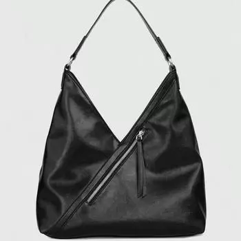 Сумка подмышкой, дамская сумочка, большая вместимость, непринужденный стиль, повседневная мода, универсальная, простая сумка-ведро на одно плечо чёрный