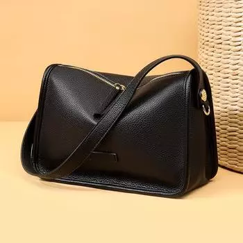 Сумка подмышкой из коровьей кожи первого слоя, женская сумка из натуральной кожи, высококачественная сумка-мессенджер, сумка через плечо для поездок на работу. белый