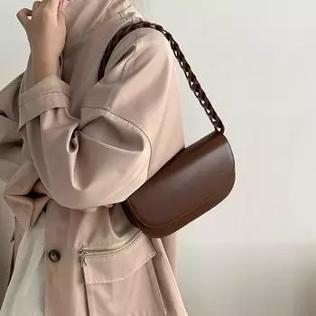 Сумка подмышкой из натуральной кожи, женская сумка, винтажный дизайн, плетеный ремень, сумка-седло, сумка через плечо на одно плечо One Size чёрный