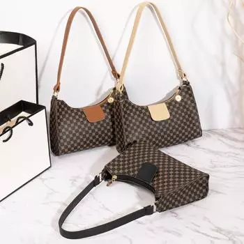 Сумка подмышкой Маленькая сумка Повседневная универсальная сумка через плечо для женщин чёрный