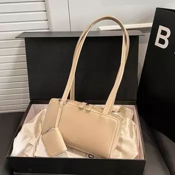 Сумка подмышкой премиум-класса женская весна-лето большая вместительная портативная сумка для боулинга ретро сумка через плечо хаки