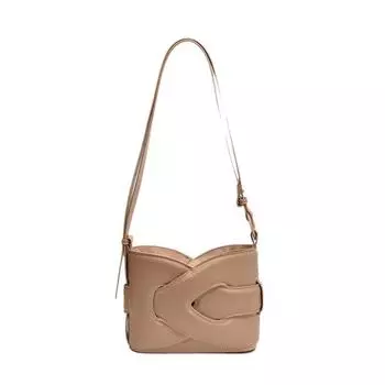 Сумка подмышкой сумка лунный зуб нишевый дизайн трансграничная американская, корейская и британская сумка-мессенджер сумка через плечо для девочек премиум нишевая сумка коричневый