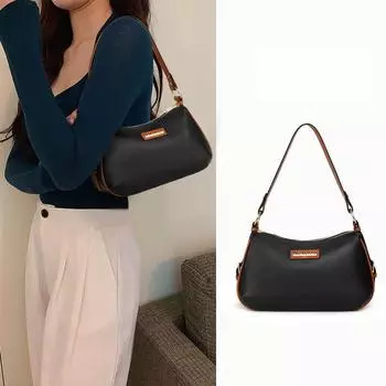 Сумка подмышкой женская, новый стиль, женская, высокого класса, сумка через плечо на одно плечо, большая вместимость, мягкая кожаная сумка для мам