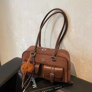 Сумка подмышкой женская осенне-зимняя новая универсальная повседневная сумка через плечо высокого класса Ins модная женская сумка