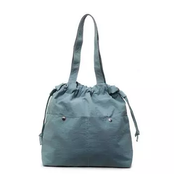 Сумка подмышку женская большой вместимости легкая дорожная сумка-тоут через плечо синий