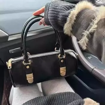 Сумка-подушка для переноски, ретро-сумка через плечо, персонализированная модная женская сумка с текстурой ниши