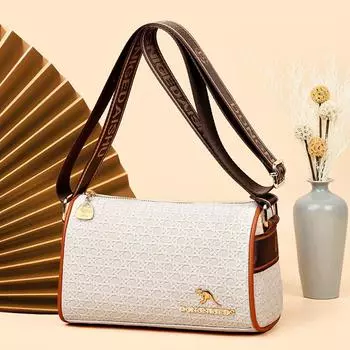 Сумка-подушка из мягкой и нежной ткани, большая вместимость, одно плечо, косая поперечная женская сумка