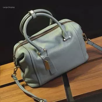 Сумка-подушка из натуральной кожи Boston: Вместительная модная женская сумка 2023 года