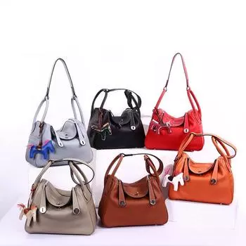 Сумка-подушка из натуральной кожи Lindy для женщин