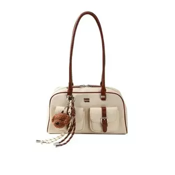 Сумка-подушка в стиле ретро для женщин, для поездок на работу осенью, дамская сумочка и сумка через плечо