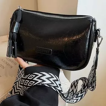 Сумка-подушка в стиле ретро Майяра для женщин, новая сумка через плечо с широким ремнем на одно плечо, большая вместимость, Boston Underarm