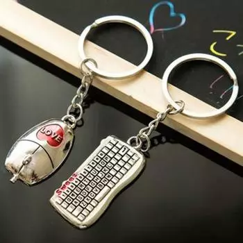 Сумка подвесная клавиатура брелок кулон компьютерный брелок модный брелок для мышки День святого Валентина золотой