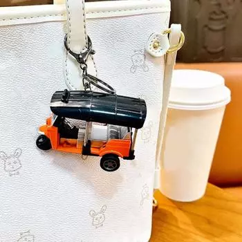 Сумка подвесная модель трехколесного велосипеда брелок анти-потеряющийся автомобильный брелок креативный трехколесный велосипед игрушка кулон дети жёлтый