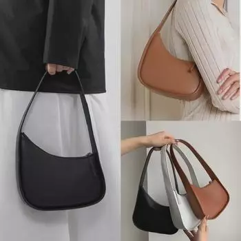 Сумка-полумесяц из натуральной кожи в стиле Кендалл