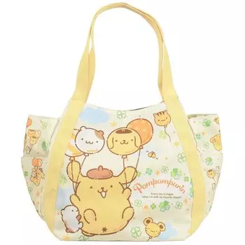 Сумка Pompompurin Сумка-тоут Большая вместительная сумка-тоут Sanrio Hello Kitty Goods [Lelotte] для мам (PN4248)