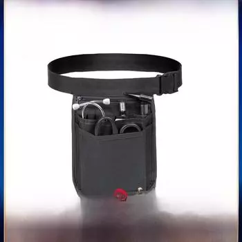 Сумка-пояс для инструментов медсестры: Многофункциональный органайзер медицинских принадлежностей для медицинского персонала 20 чёрный