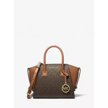 Сумка-портфель Michael Kors Avril Signature Logo Satchel Extra Small 35f4g4vc0b200 Brown F
