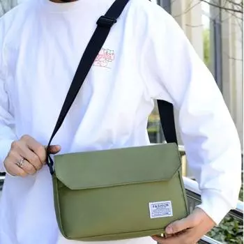 Сумка-портфель с регулируемым ремнем, легкие сумки через плечо, практичная сумка через плечо для походов зелёный