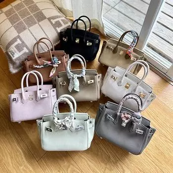 Сумка Premium Platinum Bag Dreamy Purple TOGO Top Layer Cowhide Handbag Shoulder Crossbody Bag Universal Women s Bag 20 см 20x17x12cm кислотные зеленого